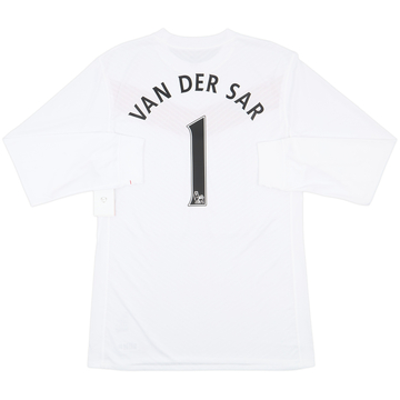 2009-10 Manchester United Maillot GK Version Joueur Van Der Sar #1 (XL)