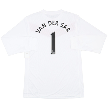 2009-10 Manchester United Maillot GK Version Joueur Van Der Sar #1 (XXL)
