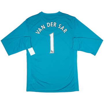 2009-10 Manchester United Maillot GK Version Joueur Van Der Sar #1 (XXL)