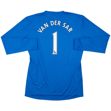 2008-09 Manchester United Maillot GK Version Joueur Van Der Sar #1 (XXL)
