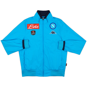 2017-18 Napoli Kappa Veste de survêtement - 9/10 - (S)