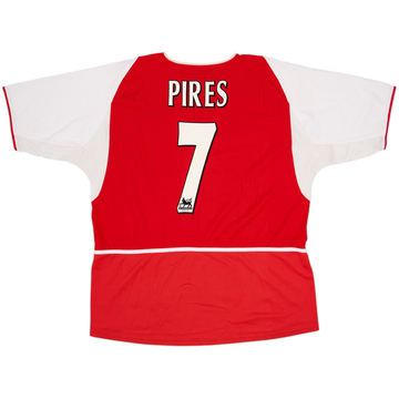 2002-04 Arsenal Maillot Domicile Pires #7 - 6/10 - (XL)
