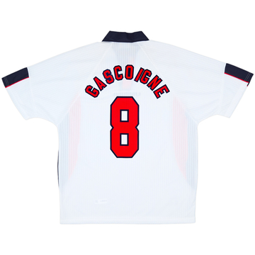 1997-99 England Maillot Domicile Gascoigne #8 (XL)