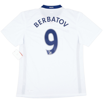 2008-10 Manchester United Maillot extérieur version joueur Berbatov #9 (XL)