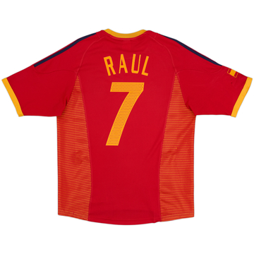 2002-04 Spain Maillot Domicile Raul #7 - 6/10 - (L)