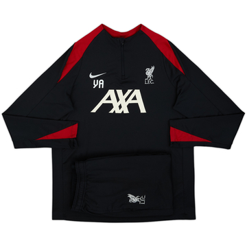 2024-25 Liverpool Nike Survêtement 1/4 Zip Édition Staff YA - 8/10 - (L)
