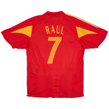2004-06 Espagne Maillot Domicile Raul #7 (L)
