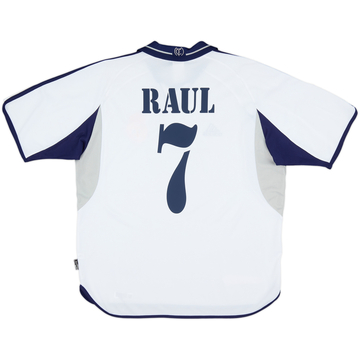 2000-01 Real Madrid Maillot Domicile Raul #7 - 6/10 - (L)