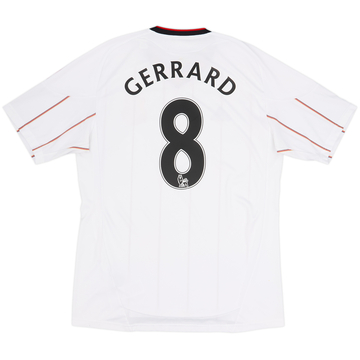 2010-11 Maillot extérieur Liverpool Gerrard #8 - 6/10 - (M)