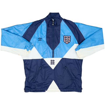 1990-92 England Umbro Veste de survêtement 1/2 Zip - 8/10 - (M)