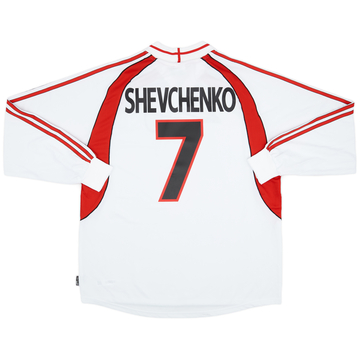 2000-02 AC Milan Maillot Extérieur L/S Shevchenko #7 (XL)