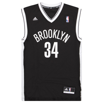 2013-14 Brooklyn Nets Pierce #34 Maillot adidas Extérieur S