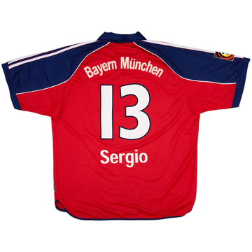 1999-01 Bayern Munich Maillot domicile Sergio #13 - 8/10 - (XL)
