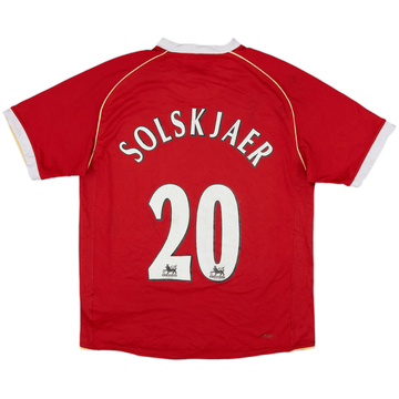 2006-07 Manchester United Maillot domicile Solskjaer #20 - 6/10 - (M)