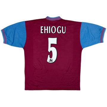 1997-98 Aston Villa Maillot Domicile Ehiogu #5 - 8/10 - (L)