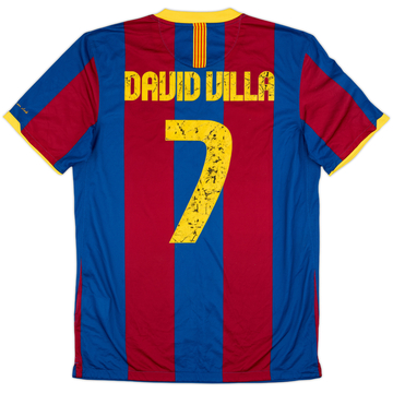 2010-11 Barcelona Maillot domicile David Villa #7 - 5/10 - (M)
