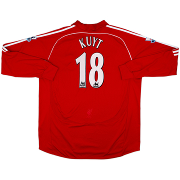 2006-08 Liverpool Maillot domicile manches longues Kuyt #18 - 6/10 - (XXL)