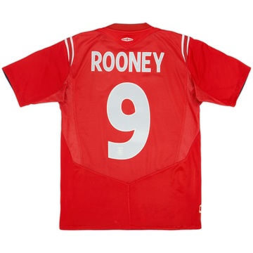 2004-06 England Maillot extérieur Rooney #9 - 6/10 - (XL.Boys)