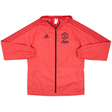 2018-19 Manchester United adidas Veste de pluie à capuche - 8/10 - (M)