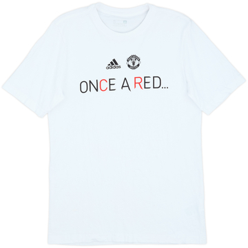 2021-22 Manchester United adidas Tee en coton - 8/10 - (S)