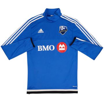 2014-15 Montreal Impact adidas Haut d'entraînement 1/4 Zip - 8/10 - (S)