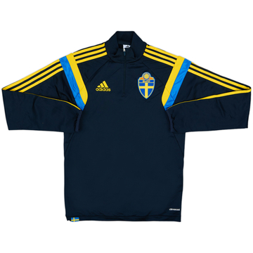 2014-15 Sweden adidas 1/4 Zip Haut d'entraînement - 8/10 - (S)