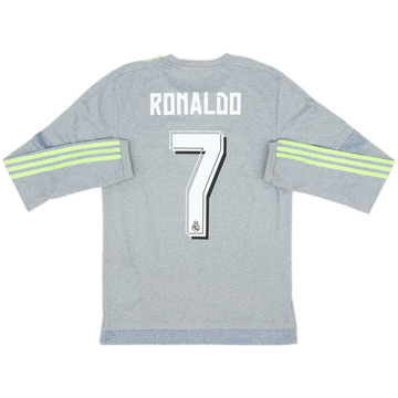 2015-16 Real Madrid Maillot extérieur manches longues Ronaldo #7 - 8/10 - (S)
