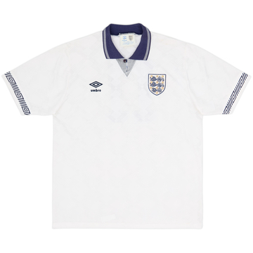 1990-92 England Maillot domicile #11 - 8/10 - (M)