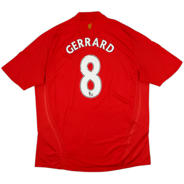 2008-10 Liverpool Maillot Domicile Gerrard #8 - 4/10 - (XL)