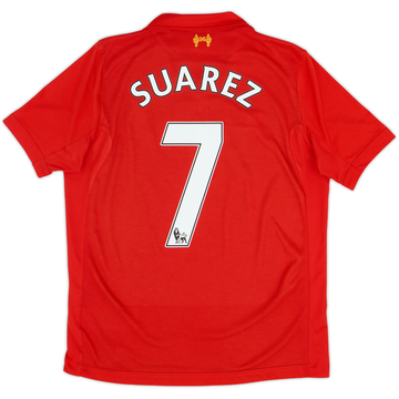 2012-13 Liverpool Maillot domicile Suarez #7 - 8/10 - (XL.Boys)