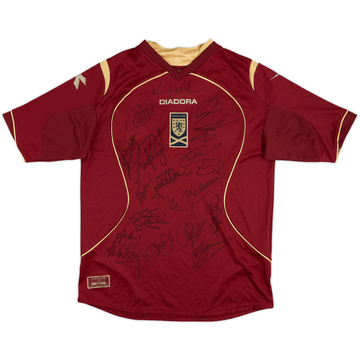 Maillot third Écosse 2007-08 signé par l'équipe - 9/10 - (L)