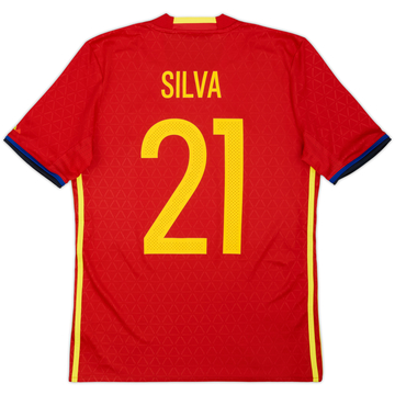 2016-17 Spain Maillot Domicile Silva #21 - 10/10 - (XL.Boys)
