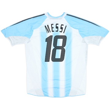 2004-05 Argentina Maillot domicile version joueur Messi #18 - 8/10 - (XL)