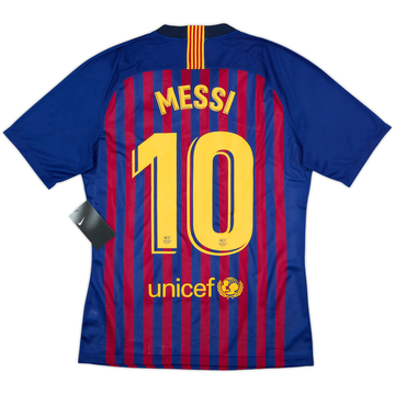 2018-19 Barcelona Maillot Domicile Authentique Messi #10 (M)