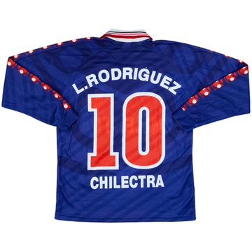 1996 Universidad de Chile Maillot Domicile Manches Longues L.Rodriguez #10 - 8/10 - (L)