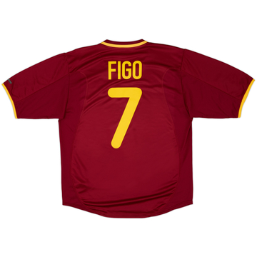 2000-02 Portugal Maillot Domicile Figo #7 - 8/10 - (L)