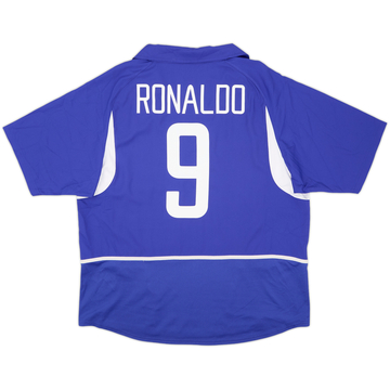 2002-04 Brazil Maillot Extérieur Ronaldo #9 - 9/10 - (XL)
