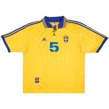 Maillot domicile Suède 1998-99 préparé pour le match #5 (Lucic)