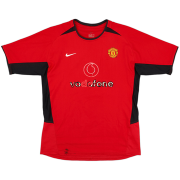 2002-04 Manchester United Maillot Domicile - 4/10 - (XL.Boys)