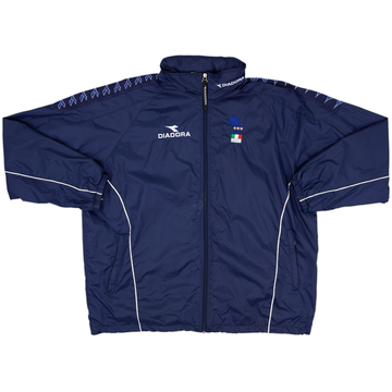 1998-99 Italy FIGC Diadora Veste de pluie à capuche - 7/10 - (XL)