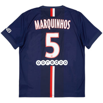 2014-15 Paris Saint-Germain Maillot Domicile Marquinhos #5 - 6/10 - (L)