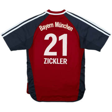 2001-02 Bayern Munich Maillot Domicile Zickler #21 - 6/10 - (XL.Boys)