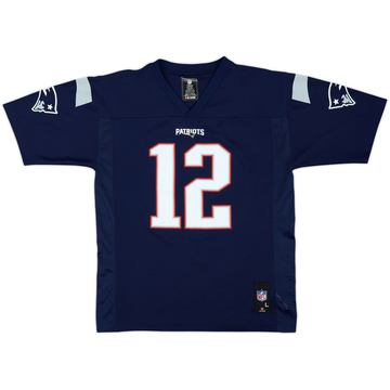2012-19 New England Patriots Brady #12 NFL Maillot réplique domicile - 9/10 - (L.Boys)