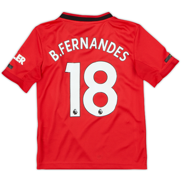2019-20 Manchester United Maillot domicile B.Fernandes #18 - 7/10 - (7-8 ans)