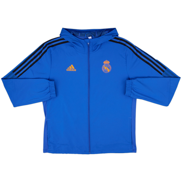 2021-22 Real Madrid adidas Veste de survêtement à capuche - 9/10 - (M)