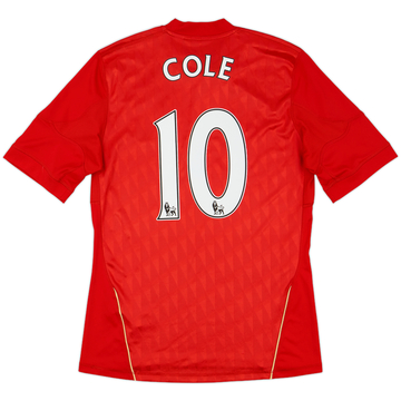 2010-12 Liverpool Maillot domicile Cole #10 - 6/10 - (M)