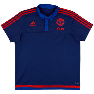 2015-16 Manchester United adidas Polo - 8/10 - (XL)