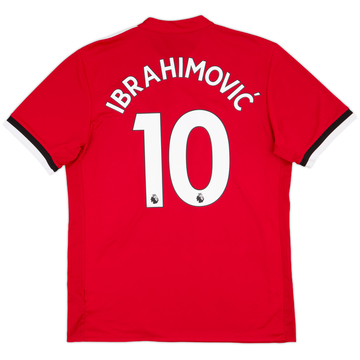 2017-18 Manchester United Maillot Domicile Ibrahimovic #10 - 6/10 - (L)
