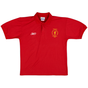 2005-06 Liverpool Vainqueurs CL Reebok Polo - 9/10 - (L)