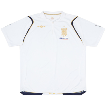 2006-07 England Umbro Maillot d'entraînement col zippé 1/4 - 8/10 - (XXL)